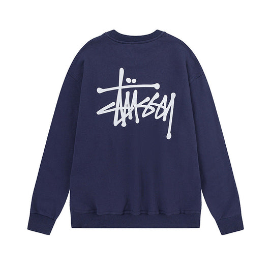 American style trendy loose fit autumn/winter hooded sweatshirt with colorful plush dice print pattern